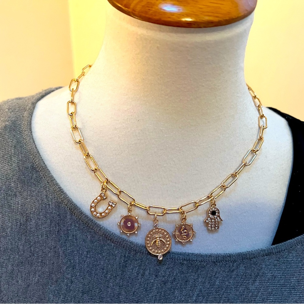 New without tags Adorable Charm Necklace ❤️💕